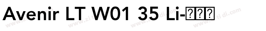 Avenir LT W01 35 Li字体转换